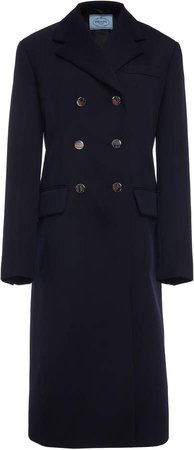 Double-Breasted Wool Coat Size: 38