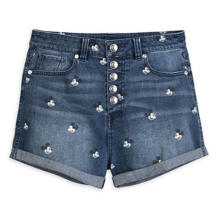 Mickey Mouse jean shorts