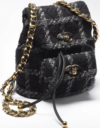 Chanel CC Pre-Owned 1992  tweed backpack