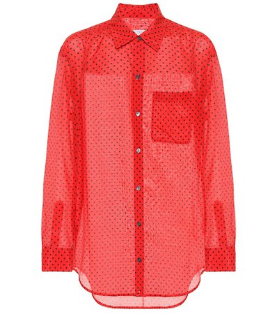 Daddy printed cotton and silk shirt
