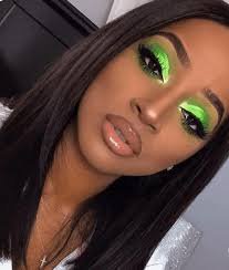 lime green makeup looks - Google Search