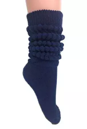 slouch socks navy blue - Google Search