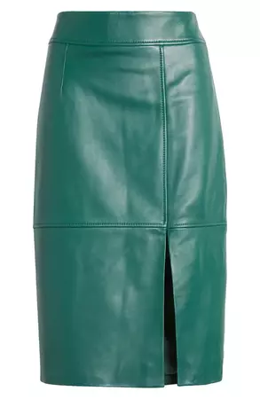 BOSS Setora Leather Pencil Skirt | Nordstrom