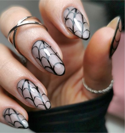 Spider web nails
