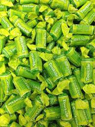 lime green jolly ranchers