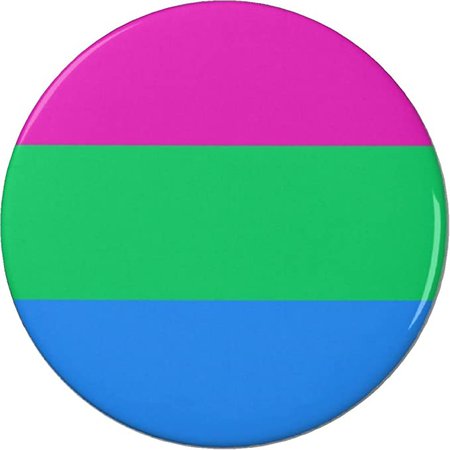 polysexual pride pin