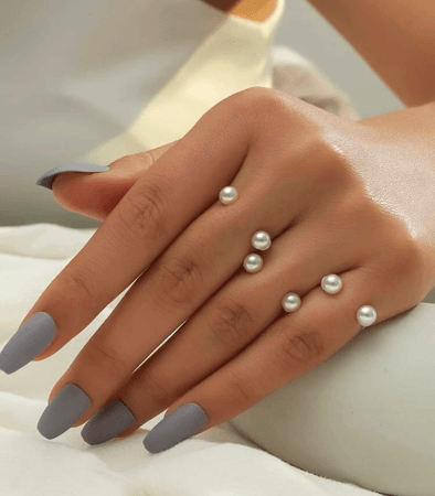 faux pearl rings