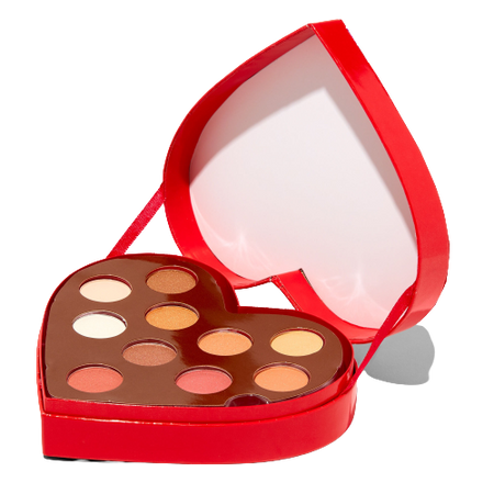 Claire's Eye Candy Red Heart Makeup Palette