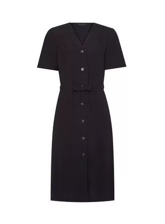 Black Utility Belted Dress | Dorothy Perkins