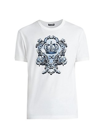 Dolce & Gabbana Crest Logo T-Shirt | SaksFifthAvenue