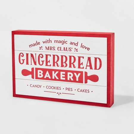 Gingerbread Bakery Sit About Christmas Sign - Wondershop™ : Target