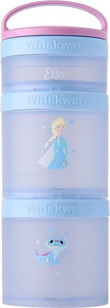 Amazon.com: Whiskware Disney Princess Stackable Snack Containers for Kids and Toddlers, 3 Stackable Snack Cups for School or Travel, Moana : Baby