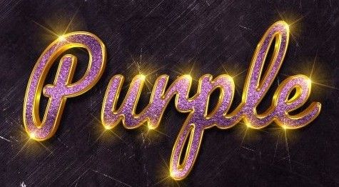 purple text