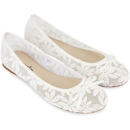 Accessorize Daisy Lace Ballerina Shoes