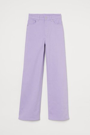 lavender wide leg pants