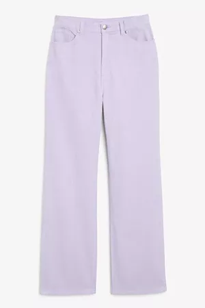 Yoko corduroy trousers - Lavender - Trousers & shorts - Monki BE