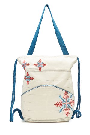 Embroidered Cotton Tote Gr. One Size