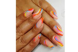 pastel psychedelic nail - Google Search