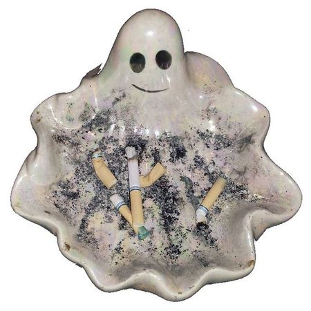 Ghost ceramic ashtray