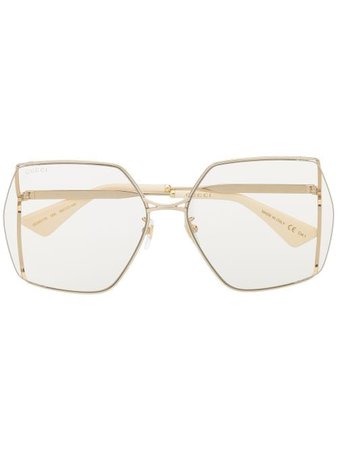 Gucci Eyewear oversized-frame Tinted Sunglasses - Farfetch