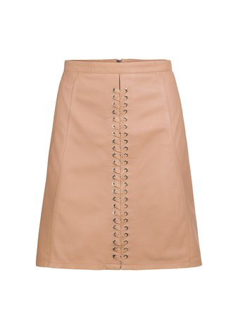 Leather sand skirt