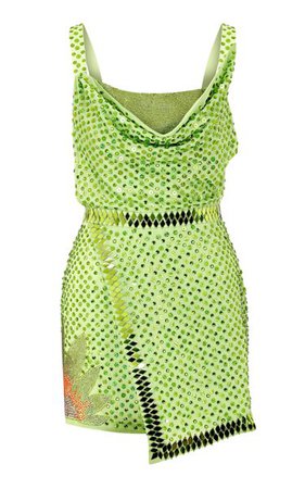 Draped Sequin Mini Dress By Raisa Vanessa | Moda Operandi