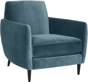 Parlour Cyan Blue Chair | Como, Cyan | Decorist