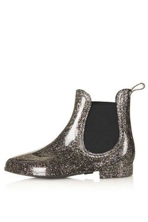 Glitter Chelsea rain boots