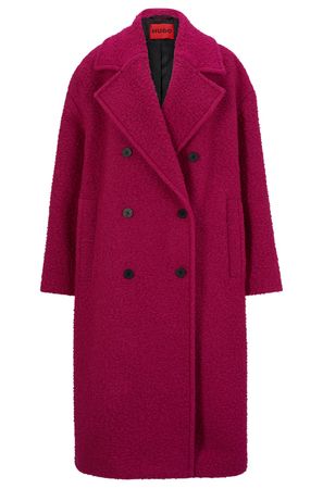 HUGO - Oversized-fit coat in a wool blend