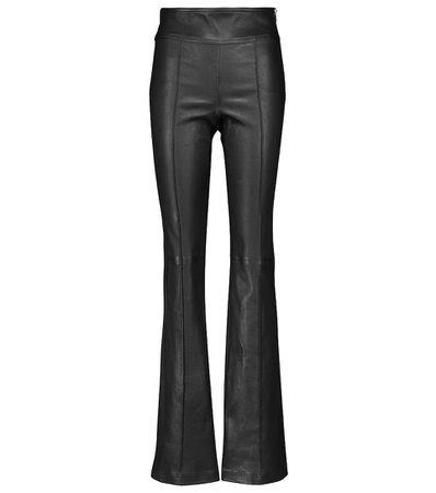 Helmut Lang - Leather bootcut pants | Mytheresa
