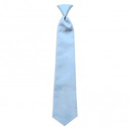 Light Blue Tie Mens Pre-Tied Satin | Perfect Tux
