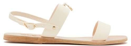 X Gas Bijoux Clio Leather Slingback Sandals - Womens - White