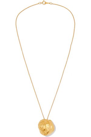 Alighieri | The Floating Questions Shell gold-plated necklace | NET-A-PORTER.COM