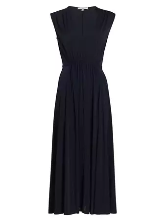 Shop Derek Lam 10 Crosby Lea Shirred Drawstring Maxi Dress | Saks Fifth Avenue