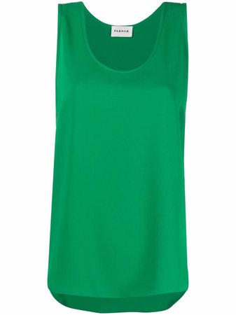 P.A.R.O.S.H. scoop-neck sleeveless blouse