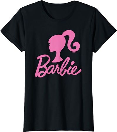 Amazon.com: Barbie - Barbie Pink Logo Glitter T-Shirt : Clothing, Shoes & Jewelry