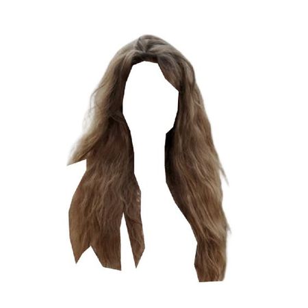 long wavy curled brown hair curtain bangs