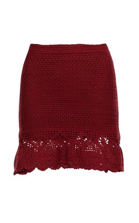 Astola Hand-Crocheted Cotton Mini Skirt By Escvdo | Moda Operandi