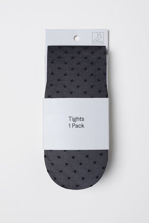 Dotted Tights - Black swiss dots - Ladies | H&M US