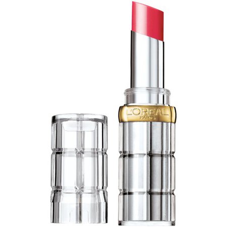 L'Oreal Paris Colour Riche Shine Glossy Ultra Rich Lipstick, Lacquered Strawberry, 0.1 oz. - Walmart.com - Walmart.com
