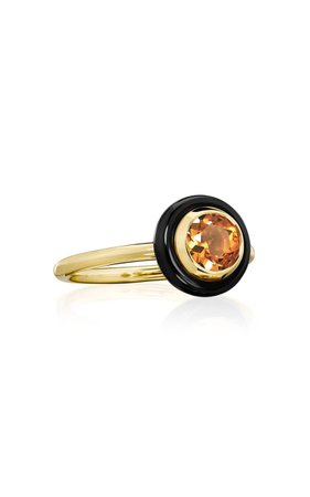 Chakra Frames 18k Yellow Gold Crystal, Citrine Ring By Sauer | Moda Operandi