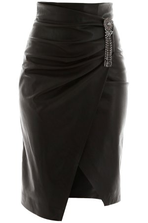 Pinko Faux Leather Skirt