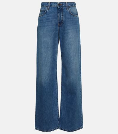 Eglitta Mid Rise Wide Leg Jeans in Blue - The Row | Mytheresa