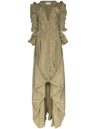 Faith Connexion Ruffle Detail Victorian Dress - Farfetch