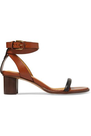 Isabel Marant | Jadler two-tone leather sandals | NET-A-PORTER.COM