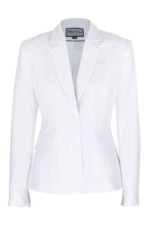 Busy Clothing Womens White Suit Jacket: Amazon.co.uk: Clothing
