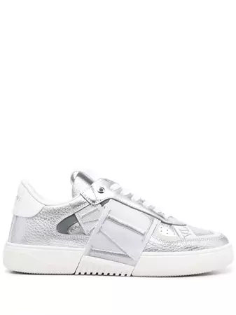 Shop Valentino Garavani VLTN lace-up sneakers with Express Delivery - FARFETCH