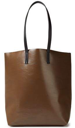 Two-tone Faux Leather Tote