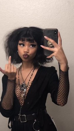 goth black girl