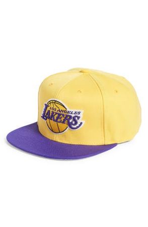 Mitchell & Ness Men's NBA Los Angeles Lakers Glow Snapback Baseball Cap | Nordstrom